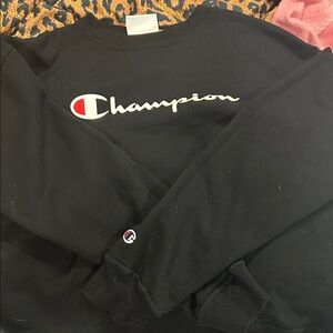 Champion Black Crewneck Sweatshirt